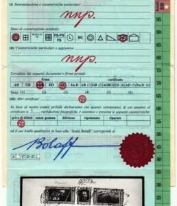 Italy 1933 C49 on Flown Balbo Cover to US, Bolaffi certificate