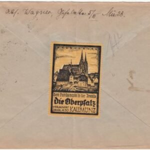 Germany 1935 European sized Gray Airmail cover from Munich