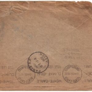 Netherlands / Belgium 1937 Early Arirmail Flight Crash to Monaco