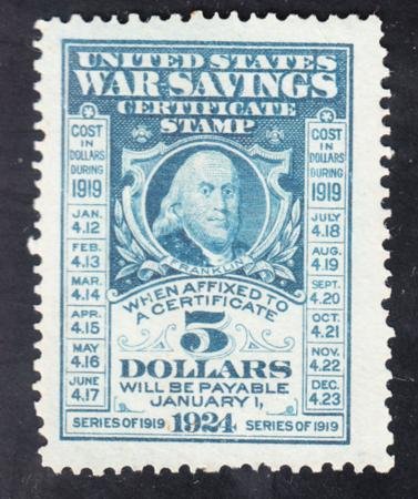 INV-16557itExt_4b1411f7-7d5b-48ca-9439-1207c2924e10 US WS4 Savings Stamp Counterfeit from 1919 VF - XF