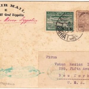Brazil 1930 Zeppelin Flight Card to US, Rare Bahia Origin