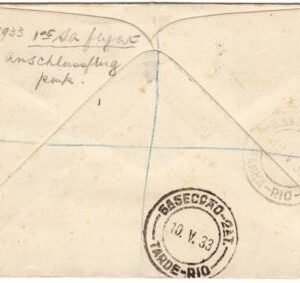 Ireland 1933 1st South America Zeppelin Flight Through Berlin