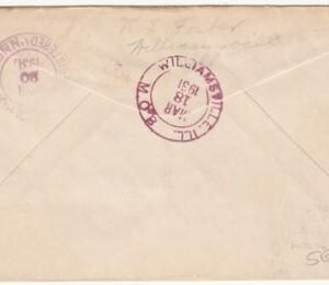 US Illinois, Williamsburg 554, 561, 638 Fancy Cancel Cover