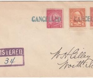 US Indiana, Twelve Mile 638, 641, 689 Fancy Cancel Cover