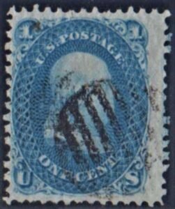 US 92 Early Classics Fine Used Just Clear of Design - Light Cancel cv $425