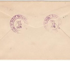 US Massachusetts, Great Barrington 697 Fancy Cancel Cover