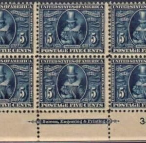 US 330 Early Commemoratives F - VF LH Plate Block Looks NH but very LH cv $3,000