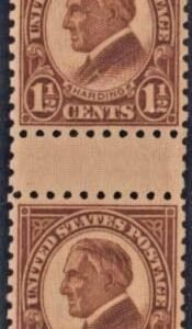 US 582 XF Mint NH Vertical Pair with Full Gutter - Rare! cv $650