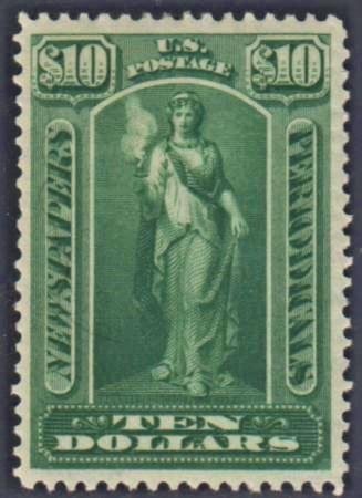 INV-16946itExt_dbba8d71-2484-425c-b16b-bc453b097edd US PR122 Newspaper VF - XF Hinged Brilliant Color cv 52.50 as 85