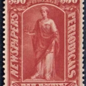 US PR124 Newspaper XF Mint Hinged Tiny Thin Spot, cv 140.00 as 90