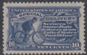 US E11 Special Delivery VF - XF NH Dark Ultramarine - Pink Back APS Cert. cv $450
