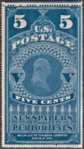 US PR5 Newspaper Fine Unused Natural Inclusion Bottom Right - Sound cv 225.00