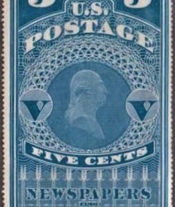 US PR5 Newspaper Fine Unused Natural Inclusion Bottom Right - Sound cv 225.00