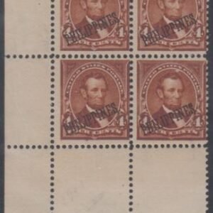 US Possessions - Philippines 220 Just Fine Mint NH LL Block of 4 - LH in Selvage cv 350.00