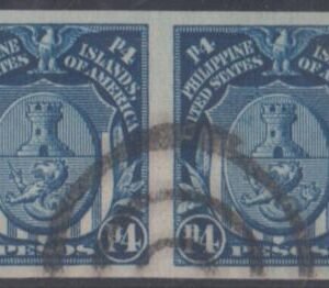 US Possessions - Philippines 352a VF Used Deep Blue cv $2,200
