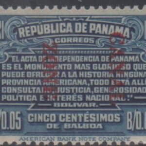 US Possessions - Canal Zone 62a Possessions XF NH cv 110.00