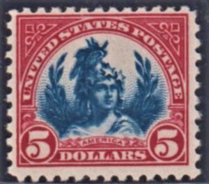 US 573a F - VF NH Carmine Lake cv $350
