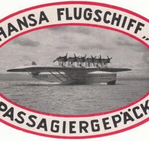 Germany 1935 VF Baggage Label for Do-X