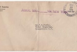 US 1918 Aerial League of Am. First Trip Washington DC to NY with C3