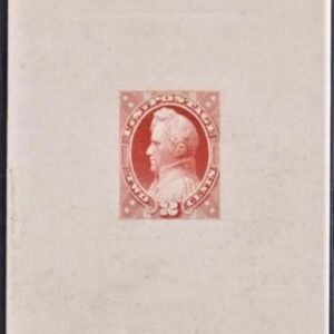 US 146E7b 2 cent Orange Essay for 2 cent Design Shading cv 1,000.00+
