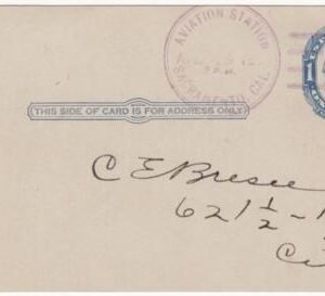 US 1913 Aviation Station, Sacramento CA VF card