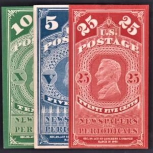US PR2-4P4 VF 1865 Newspaper Cancel Proof cv 225.00