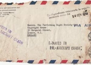 Japan / Philippines 1954 Tokyo to London Crash in Rome