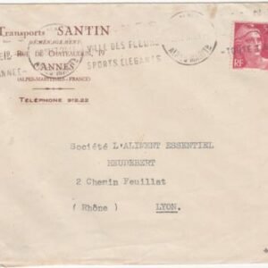 France 1947 Air France "Dakota" Crash Cover, Nice-Paris, Crashed Vercors