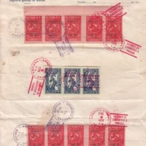 Panama 1928 256-257 Lindbergh on Unique Colon Postal Agency Letterhead