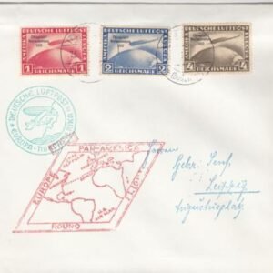 Germany 1930 Completely Fake NA Flight Cover with  C43-C45 Reprint
