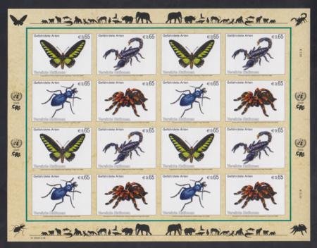 INV-17409itExt_88b00faf-0222-43f6-b4f9-1ddf285ed2b9 UN Personalized Sheets Vienna 441a Variety XF Mint LH/NH Imperf Sheet w/ PFC, 2009 Vienna Sheet