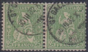 Switzerland 65 Used Pair cv $208