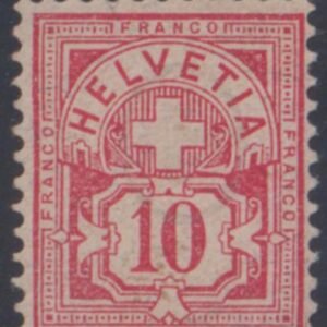 Switzerland 73a F - VF NH Pristine, Control Mark I cv 275.00