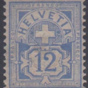Switzerland 74c VF NH Pristine, - Nicely Impressed cv $390