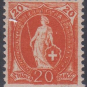 Switzerland 82 VF Mint NH Rich Color, Pristine cv $850