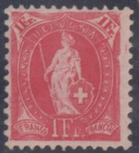 Switzerland 110 F - VF Mint LH