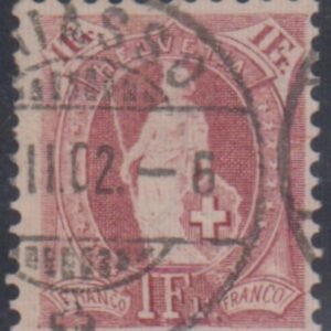 Switzerland 87b Used - Few slightly short perfs cv $310