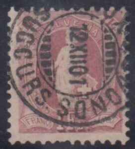 Switzerland 87b  Ave - F Used - tiny faults cv $310
