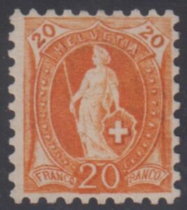 Switzerland 89 Fine NH Rich Color - Renggli Cert. cv $2,100