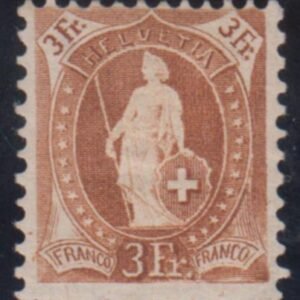 Switzerland 111 Fine Hinged Small thin, Guinand Cert. cv $250