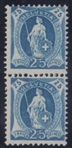 Switzerland 120 F - VF NH Perf 11 1/2 x 12, Granite Paper