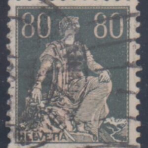 Switzerland 143 F - VF Used Full Perfs! Machine Cancel Smooth Chalky Paper cv $550