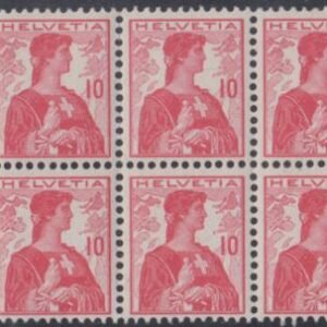 Switzerland 164 F - VF LH Booklet pane of 6