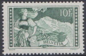 Switzerland 185 VF - XF Mint NH Renggli Cert. cv $625