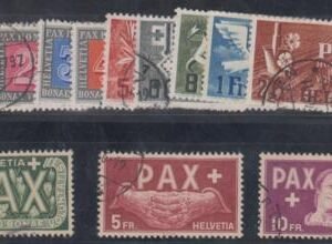 Switzerland 293-305 Used VF Set cv $895