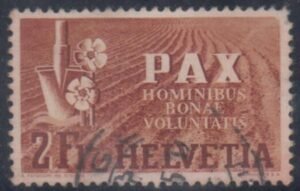Switzerland 302 F - VF Used cv $160
