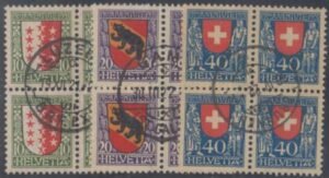 Switzerland B18-20 VF Used S-O-N Cancels cv $1,360