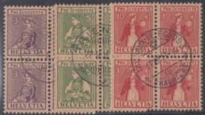 Switzerland B7-9 VF Used S-O-N Cancels cv $2,900