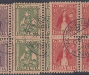 Switzerland B7-9 VF Used S-O-N Cancels cv $2,900