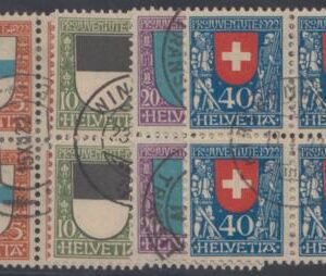 Switzerland B21-4 Used Moot S-O-N Cancels, Signed Liniger cv $770